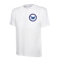 Children's White Branded Sports Performance PE T-Shirt